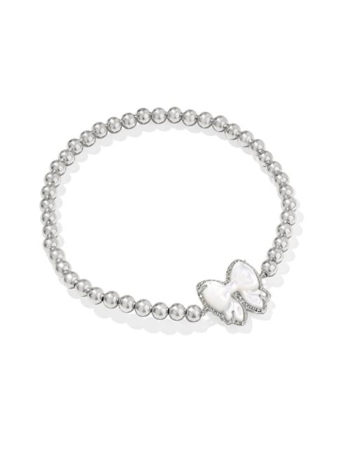 KENDRA SCOTT Haley Bow Silver Stretch Bracelet
