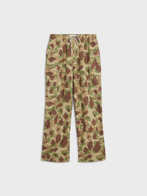 CELINE CARGO PANTS IN CAMOUFLAGE COTTON