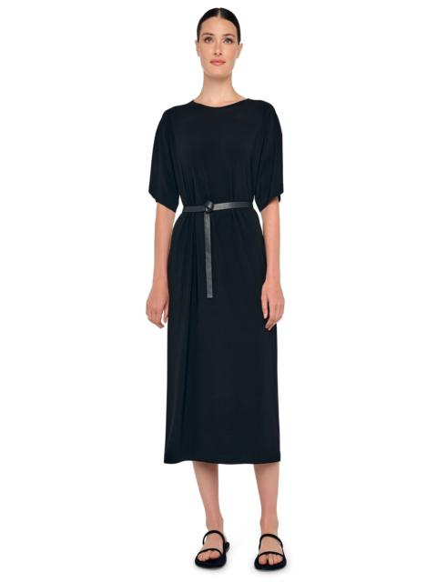 NORMA KAMALI SHORT SLEEVE BOXY DRESS TO MIDCALF