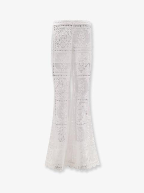 Zimmermann Aster Embroidered Trousers