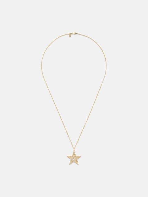 SYDNEY EVAN Icon Wallpaper Star 14kt gold pendant necklace with diamonds