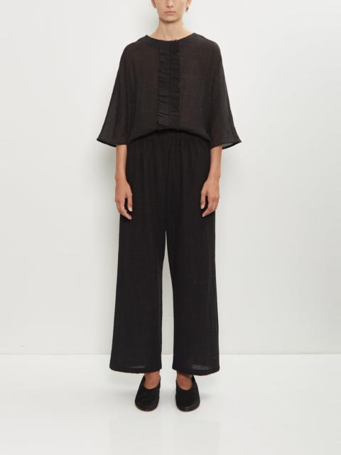 apuntob Wool Foulard Drawcord Wide Leg Pant
