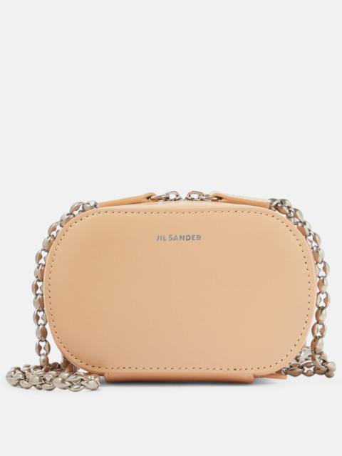 Jil Sander Mini leather crossbody bag