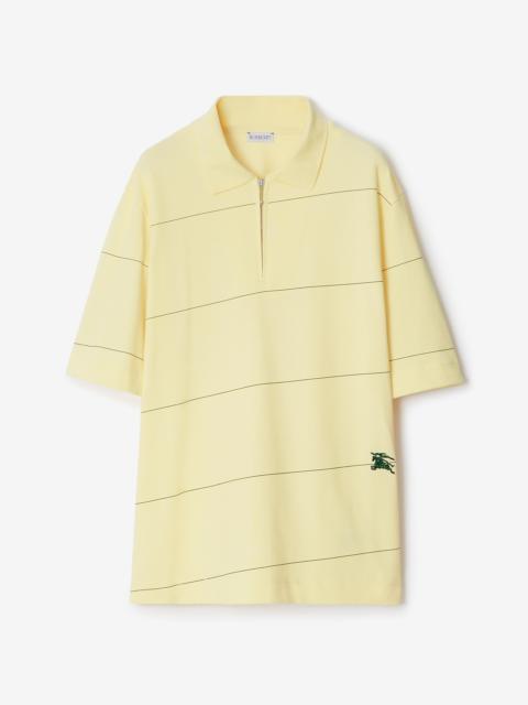 Burberry Striped Cotton Polo Shirt