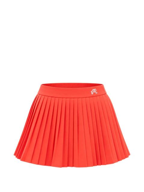 malbon Kate pleated logo-embroidered skirt