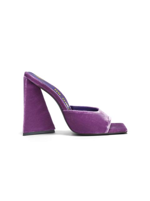 THE ATTICO Devon Velvet Mules purple