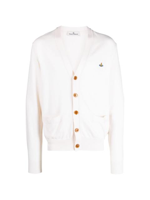 Vivienne Westwood Orb-embroidered cotton-cashmere cardigan