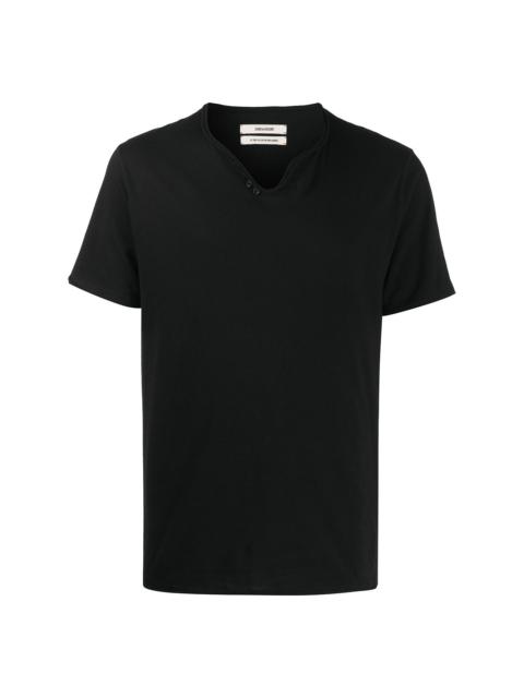 Monastir Henley-neck T-shirt