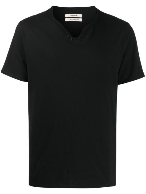 Zadig & Voltaire Monastir Henley-neck T-shirt