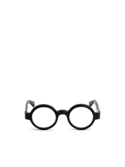 MATSUDA engraved-arm round-frame glasses