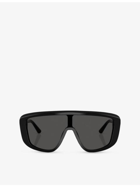 Dolce & Gabbana DG4520 Rectangle-Frame Acetate Sunglasses