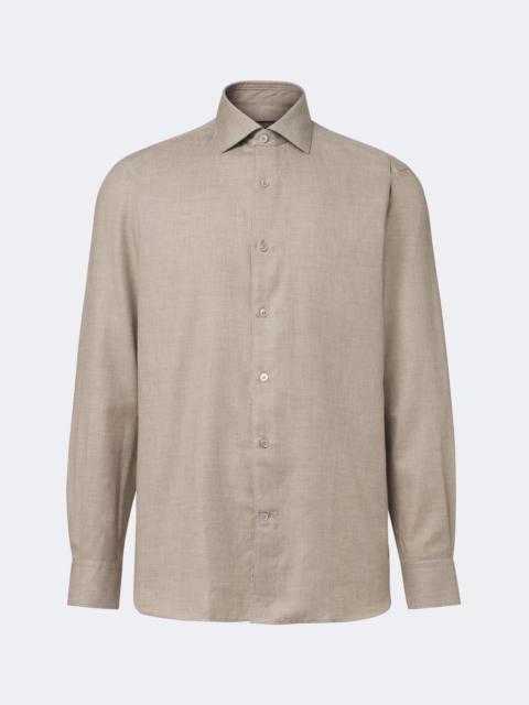 ZEGNA Cotton and cashmere shirt