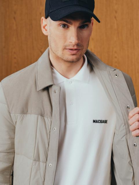 MACKAGE HENRIK Mixed-Media Suede Shirt Jacket