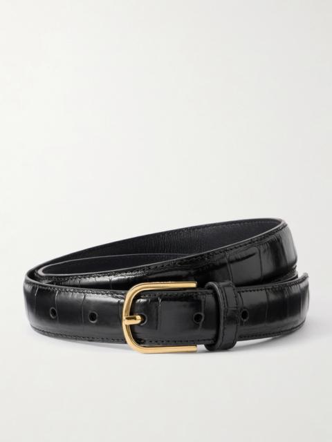 TOTEME Croc-effect Leather Belt