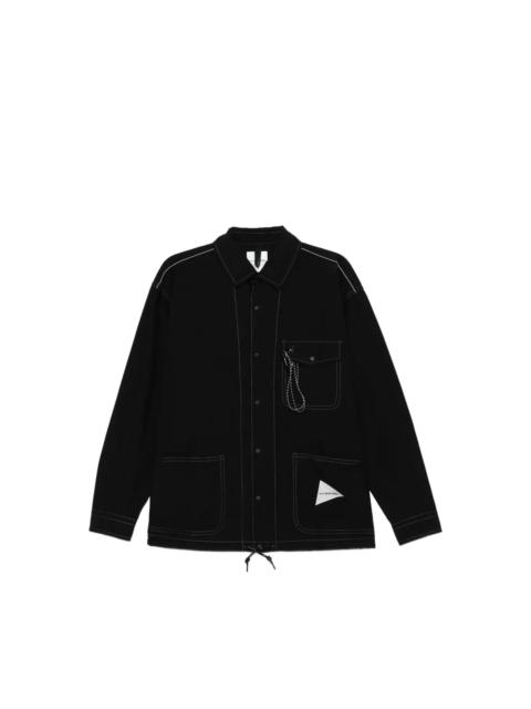 and Wander CORDURA LOGO-PATCHED SHIRT JACKET