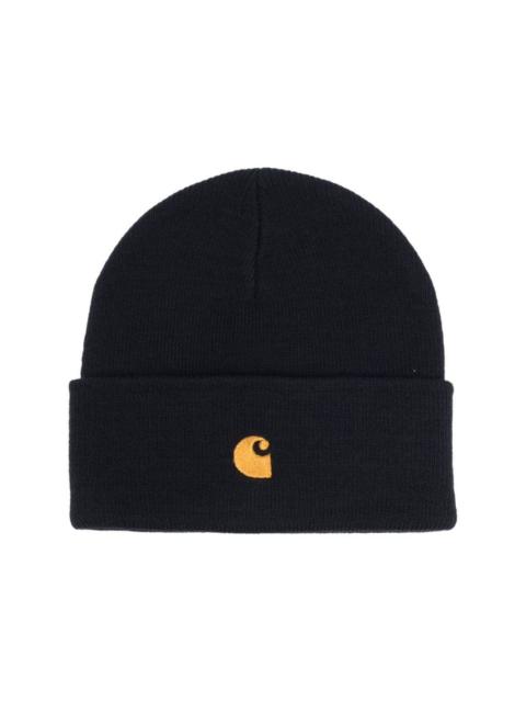 Carhartt logo-patch beanie hat