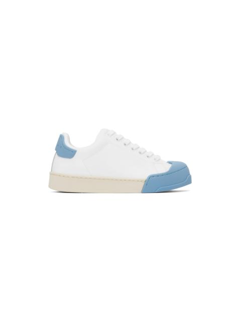 Marni White & Blue Dada Bumper Sneakers