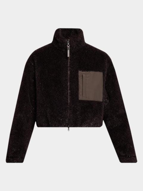 Brunello Cucinelli Sparkling Teddy Crop Jacket