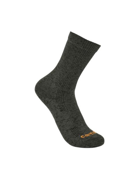 Carhartt Women's Lightweight Durable Nylon-Synthetic Blend Short Crew Sock