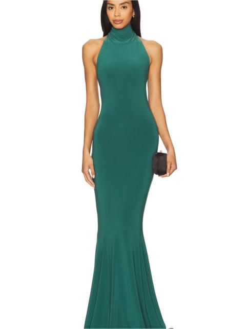 NORMA KAMALI x REVOLVE Halter Turtle Fishtail Gown