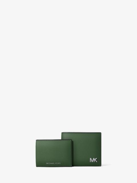 MICHAEL KORS Cooper Saffiano Leather Billfold Wallet With Passcase