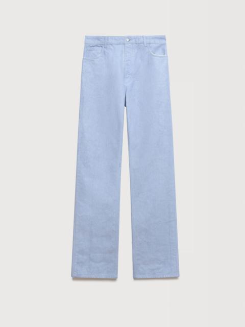 Marni BLUE COATED DENIM JEANS