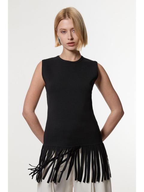 KAREN MILLEN Tassel Knitted Top
