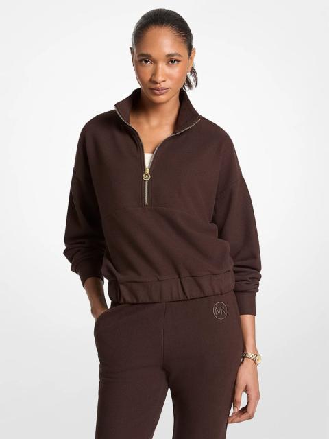 MICHAEL KORS Knit Quarter-Zip Sweater