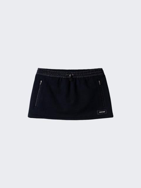Miu Miu Fleece Mini Skirt Bleu