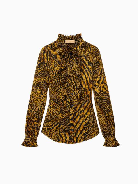ULLA JOHNSON Catroux Long Sleeve Silk Blouse