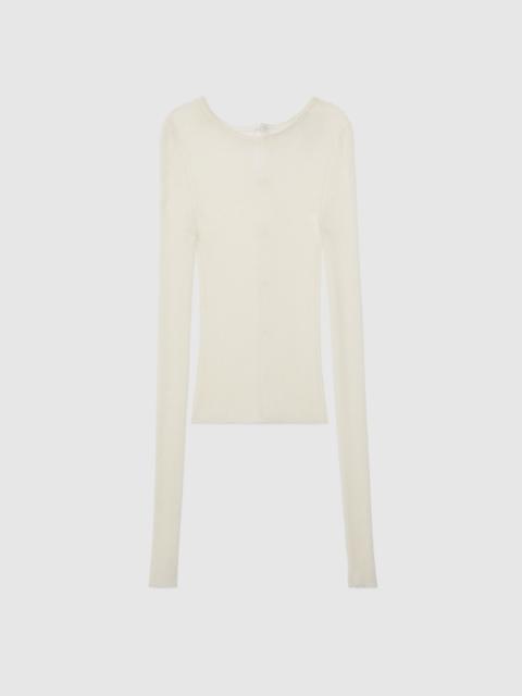 Extra fine wool crewneck top