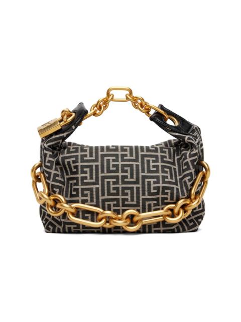 Balmain Black & Off-White Mini Sync Bag