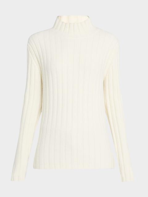 Haven Rib-Knit Midweight Cashmere Wool Sweater