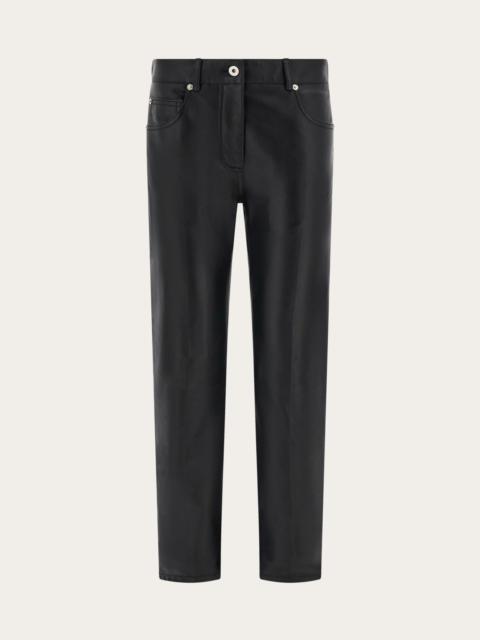 FERRAGAMO Five pocket trouser in nappa
