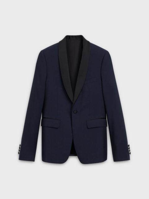 CELINE SHORT JACKET IN TUXEDO WOOL CREPE