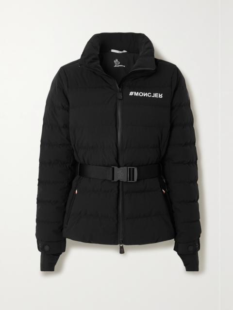 Moncler Grenoble Bettex Hooded Belted Quilted Shell Down Jacket
