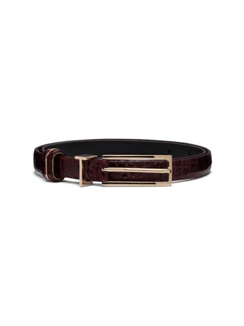TOM FORD Burgundy T Loop Belt