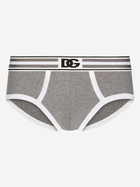 Two-way stretch jersey Brando briefs with DG logo