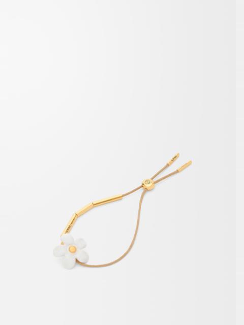 Loewe Flor bracelet in sterling silver and enamel