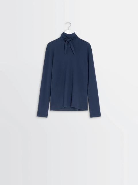 Lemaire EMBROIDERED ASCOT BLOUSE | REVERSIBLE