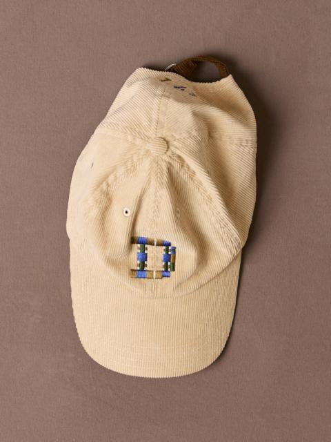 Drake's Sand 'D' Emblem Cotton Corduroy Baseball Cap