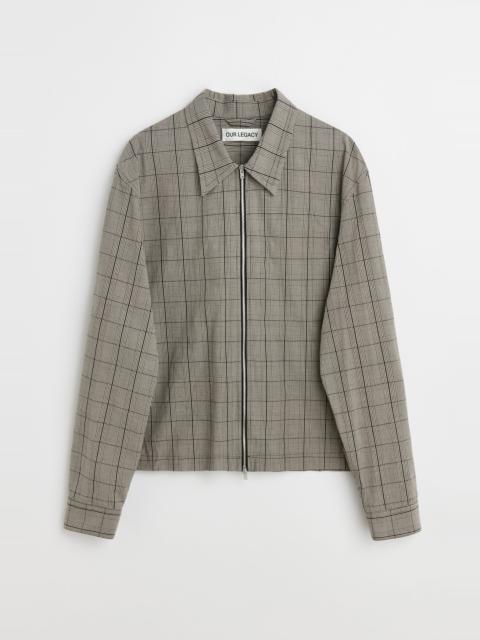 Our Legacy Zip Shirt Bard Of Wales Rustic Weave