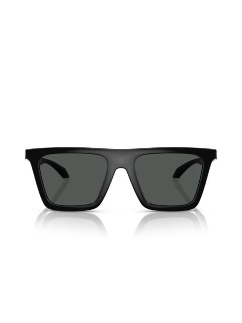 Versace 53mm Rectangular Sunglasses in Black at Nordstrom