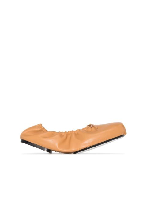 KHAITE Ashland ruched ballerina shoes