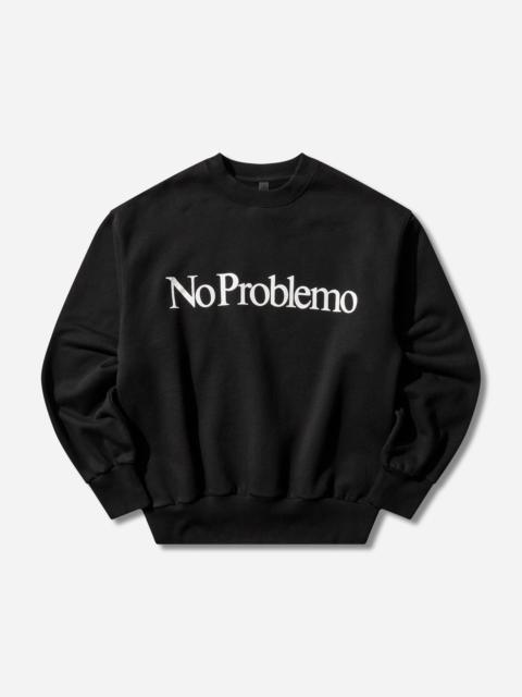 No Problemo Logo Crewneck Sweatshirt Black