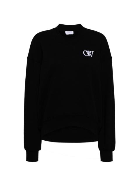 initial-appliquÃ© sweatshirt