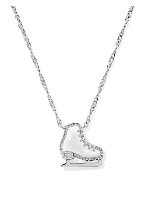 KENDRA SCOTT Ice Skate Silver Short Pendant Necklace