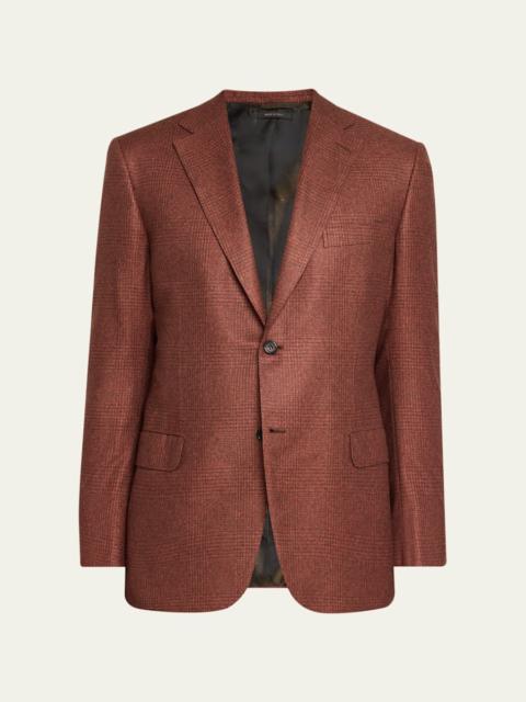 Brioni Men's Silk and Cashmere Prince of Wales Sport Coat