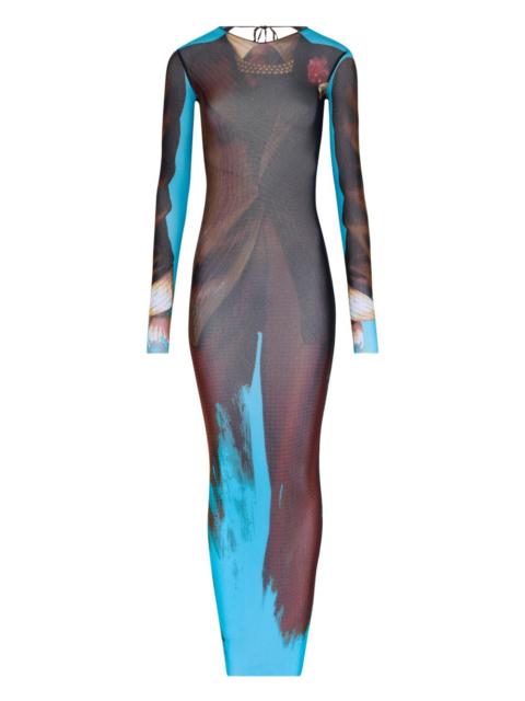 Jean Paul Gaultier Tennis open-back maxi dress