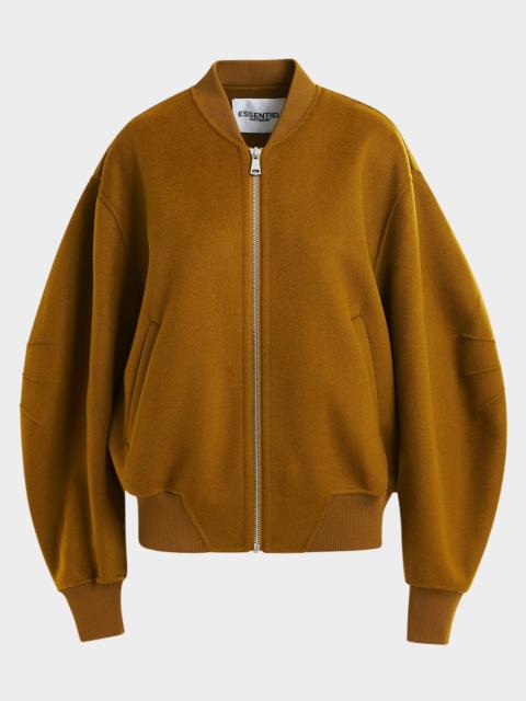 ESSENTIEL ANTWERP Isoft Double-Faced Wool Bomber Jacket